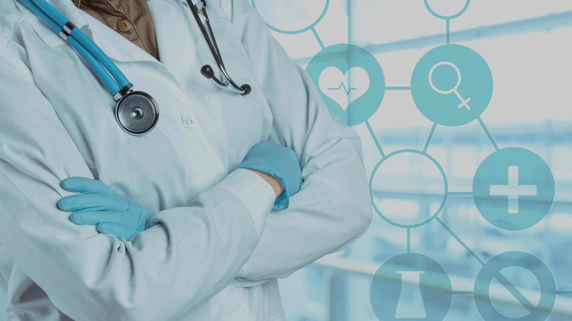 doktor drži stetoskop u pozadini simptomi bolesti